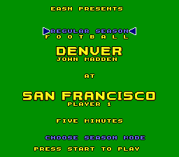 John Madden Football [Cardboard Box] screenshot 4 for Sega Genesis
